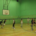 Sir Christopher students playing basketball