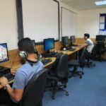 The student computer room at ELC Brighton