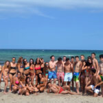 TLA students on the beach in Ft. Lauderdale