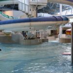 The Pyramids Centre pool and waterslide in Portsmouth