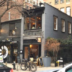 A typical restaurant (ex-print shop) in Greenwich Village, New York City