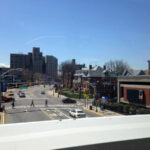 View of Jersey City from the FLS International New York school