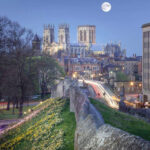 View of York at dusk