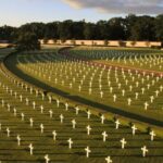 The American War Cemetery in Cambridge, UK