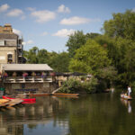 Sir Christopher students punting on the Cam