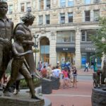 The Irish Famine Memorial in Boston