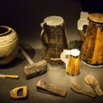 Tudor-era artifacts from the Mary Rose ship in Portsmouth