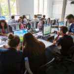 The computer room with free WIFI at Richmond, the American University