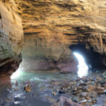 Secret Sea cave near the Cabrillo National Monument