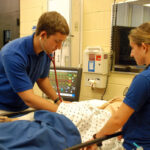 An FLS New York student volunteers in a hospital
