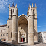 The entrance of the Cathedrale St Pierre in Montpellier