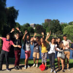 FLS International Boston students in the park
