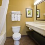 A bathroom of the Santa Barbara Residence