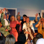 The staff perform "Cinderella" in the comedy revue night for students