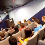 Movie theater in the USA student residence, San Francisco