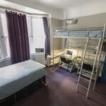 Shared bedroom in the USA student residence, San Francisco