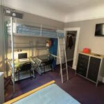 Shared bedroom amenities in the USA student residence, San Francisco