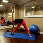 Yoga studio in the USA student residence, San Francisco