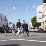 ELC Los Angeles students at Venice Beach Street