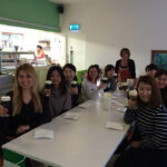 Emerald Cultural Institute Dublin students enjoy Irish coffee in the school café