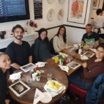 English in York students at the Magpie Café in Whitby