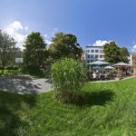 GLS Berlin school cafeteria and garden