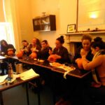 Horner School students carve pumpkins at Halloween