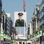 The site of Checkpoint Charlie in Berlin today