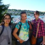TIS students overlooking the Torquay harbor