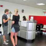 The reception area at The Language Academy in Ft. Lauderdale