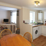 A living area in the Cedar Cottage Apartments