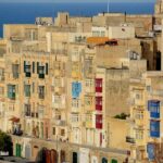 Colorful balconies in La Valletta, Malta
