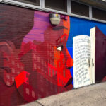 Cekis Street art mural in Harlem, New York City