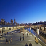 The Exploratorium in San Francisco at night