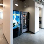 The snack area with vending machine at Rennert Miami